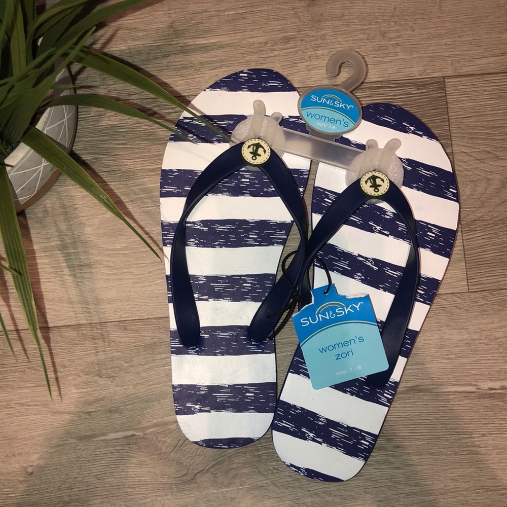 Striped women’s sandals